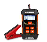 KONNWEI KW520 Testeur de Batterie 12V 24V 100-2000 CCA - Analyseur de Batterie Auto Professionnel 3-en-1 avec Diagnostic, Réparation & Test de Charge - Pour Voiture, Moto, SUV, Camion, Camping-Car