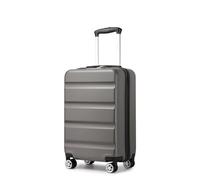 Kono 20'' Valise Cabine | Coque Rigide Durable | Serrure à Combinaison TSA | 4 Roues Doubles Silencieuses | Valise Légère en PP+ABS (Gris, 55x35x22 cm)