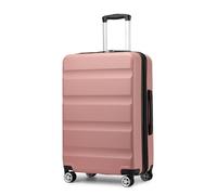 Kono 24" Moyenne Valise en Soute | Expansion Légère Bagages à Coque Rigide avec Serrures TSA et 4 Roues Spinner Doubles | Idéal pour Les Voyages et Les Affaires (Rose Nude, 65x43.5x25 cm)