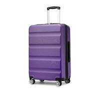 Kono 24" Moyenne Valise en Soute | Expansion Légère Bagages à Coque Rigide avec Serrures TSA et 4 Roues Spinner Doubles | Idéal pour Les Voyages et Les Affaires (Violet, 65x43.5x25 cm)