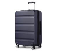 Kono 28" Grand Valise | Serrures TSA | Bagage Extensible avec 4 Roues Silencieuses à Double Rotation | Léger et Durable (Bleu Marine,75x47.5x29.5cm)