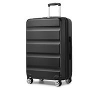Kono 28" Grand Valise | Serrures TSA | Bagage Extensible avec 4 Roues Silencieuses à Double Rotation | Léger et Durable (Noir,75x47.5x29.5cm)