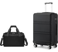 KONO 55cm valise à main trolley set 2 pièces noir rouge 55cm sets de bagages