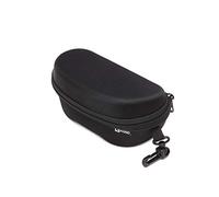 Kono Étui à Lunettes Portable Zippé Rigide EVA Boîte de Protection pour Lunettes de Soleil avec Boucle (Noir)