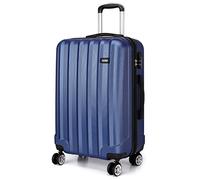 Kono Grande Taille Bagage 28 Pouces Léger avec la Valise de Mode de 4 Roues Marine