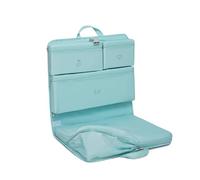 Kono Organisateur Valise 6-en-1 Suspendu avec Étiquette, Armoire Pliante, Cubes Imperméables pour Vêtements, Chaussures, Cosmétiques, Léger (Bleu)