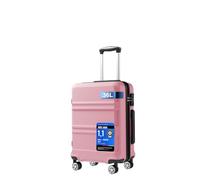 Kono Petite Valise Cabine ABS+PC 4 Roues TSA Rigide, Rose