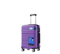 Kono Petite Valise Cabine ABS+PC 4 Roues TSA Rigide, Violet | Valise Cabine Compatible Avec La Plupart Des Compagnies. Taille 20 Pouces, Pas De Frais De Soute Coque ABS+PC Résiste Aux Cho