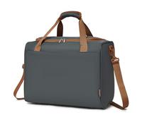 KONO Ryanair - Bagage à main - 40 x 30 x 20 cm - Sac de voyage - Avion - Petit bagage pour homme et femme - Avec bandoulière - Gris/marron