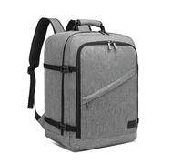 Kono Sac a Dos 55x35x20cm Bagage à Main 38L Sacs à Dos Voyage pour Ordinateur Portable Sac de Cabine pour Avion, Gris