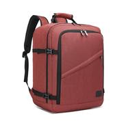 Kono Sac a Dos Cabine pour Easyjet Bagage à Main Avion 45x36x20 Sac de Voyage Sac a Dos Ordinateur Portable per femme e Homme, Rouge