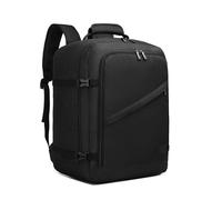 Kono Sac à dos de cabine 45 x 36 x 20 cm - Taille cabine - 30 l - Noir, Noir, 45x36x20 cm, sac à dos cabine