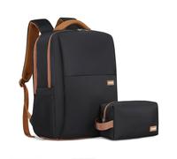 Kono Sac à Dos de Voyage, Sac à Dos pour Ordinateur Portable 15.6 Pouces, Grand Sac à Dos Unisexe Avec Port de Chargement USB pour L'école, Le Travail Ou Les Voyages, Noir