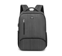 Kono Sac à dos pour ordinateur portable de 15,6 pouces, sac d'école, sac à dos de voyage pour homme, gris, M, Décontracté