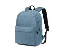 Kono Sac à Dos Scolaire Lycée Ado Étudiant Léger pour Garçon Fille, Sac d'École Travail Voyage, pour Collège et Université, Ordinateur Portable 15,6 Pouces - Bleu