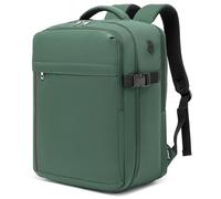 Kono Sac a Dos Voyage Cabine Avion, Bagage Cabine 40x30x20cm Ultra Léger 500g, 24l avec Compartiment pour Ordinateur, Valise Cabine Conforme Ryanair/Easyjet，Femme/Homme,Vert