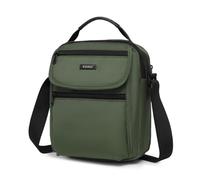 Kono Sac Bandoulière Homme Imperméable Antivol, Sacoche Sac Messager Léger pour Voyage, Travail et Usage Quotidien (Vert)