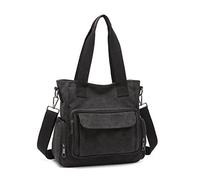 Kono Eb2125, Sac à Main en Toile pour Femme Mixte, Noir, M