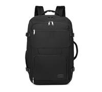 Kono Sac cabine, 55 x 35 x 20 cm, bagage à main, bagage à main, sac à dos de voyage, sac à bandoulière de 38 l, Noir