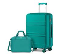 Kono Set de 2 Valises de Voyage 75x48x30 cm + Sac Ryanair 40x30x22 cm | Coque Rigide ABS+PC | 4 Roulettes 360° | Serrure TSA | Bleu