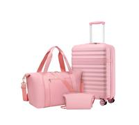 Kono Set de 3 Valises Cabine 55x40x20, Sac Voyage et Trousse Toilette