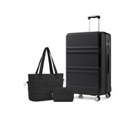 Kono Set de 3 Valises d'une 28" Grande Valise 75cm pour Longs Voyages | Set Valise avec Sac Voyage et Trousse Toilette, Serrure TSA, Roulettes Pivotantes à 360°, Poignée Télescopique