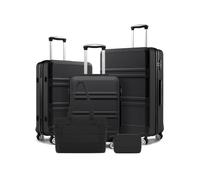 Kono Set de 5 Valises, 20"+24"+28" Valise pour Voyages en Famille | Set Valise avec Sac Voyage et Trousse Toilette, Serrure TSA, Roulettes Pivotantes à 360°, Poignée Télescopique