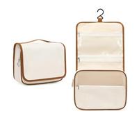 Kono Trousse de Toilette de Voyage, Grande Trousse de Maquillage Voyage Accessoires pour Hommes Femmes, Multifonction Imperméable Sac Cosmétique Organisateur avec Crochets