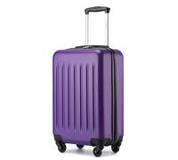 Kono Valise à main légère et rigide en ABS 4 roues pivotantes, violet, 50,8 cm, Valise