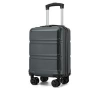 Kono Valise à roulettes en ABS + PC - Valise Rigide légère avec 4 roulettes jumelées et Serrure TSA, Valise à roulettes Stable pour Les Voyages en Avion, Les Affaires et Les Vacances en Famille, Gris