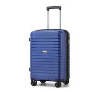 Kono Valise Cabine 53.5x37x24cm Rigide Valise de Voyage Trolley Extensible Bagages à Main avec 4 roulettes et Serrure TSA, Marine