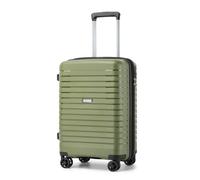Kono Valise Cabine 53.5x37x24cm Rigide Valise de Voyage Trolley Extensible Bagages à Main avec 4 roulettes et Serrure TSA, Vert