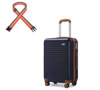 Kono Valise Cabine 55x38x24cm Bagage Cabine en ABS Valise Rigide Trolley Légère 4 roulettes Valise de Voyage avec Serrure