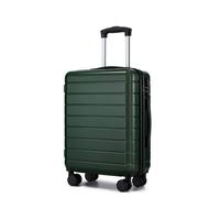 Kono Valise Cabine 55x40x20 cm Rigide ABS Léger 4 Roues TPE Silencieuses Serrure à Combinaison Bagage Cabine Avion Conforme, Vert