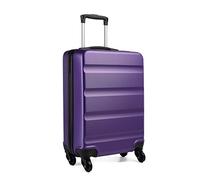 Kono Valise Cabine ABS 20 Pouces Rigide Léger avec 4 roulettes (Violet-Upgrade)