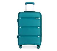 Kono Valise Cabine Bagages Cabine 55x40x21cm Rigide Petite Valise de Voyage en polypropylène avec 4 roulettes e Serrure TSA, Turquoise