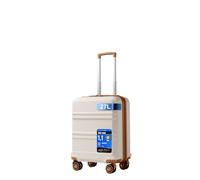 Kono Valise Cabine EasyJet 45x36x20 Rigide Léger 4 Roues，Blanc Crème