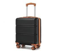 Kono Valise Cabine EasyJet 45x36x20 Rigide Léger 4 Roues，Noir/Marron