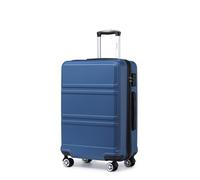 Kono Valise Cabine Grand Taille 75x48x30cm Valise Bagage a Main Rigide ABS Valise de Voyage à 4 roulettes et Serrure TSA, Marine