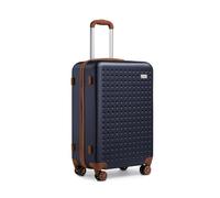 Kono Valise Cabine Léger 55cm ABS Rigide avec 4 roulettes Multidirectionnelles,Serrure TSA Sécurisée Conforme aux Normes Idéal Voyage d'affaires Weekend（Marine）