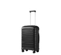 Kono Valise Cabine Rigide 55x40x20cm, Bagage Main Polypropylène Ultra Léger 40L, 4 Roulettes, avec Serrure TSA, Noir