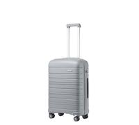 Kono Valise Cabine Rigide 55x40x20cm, Bagage Main Polypropylène Ultra Léger 40L, 4 Roulettes, avec Serrure TSA, Gris