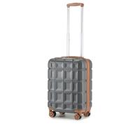 Kono Valise Cabine Rigide ABS Bagages a Cabine avec 4 roulettes Valise de Voyage 34L avec Serrure TSA 54x34x22cm Valises, Gris