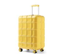Kono Valise Cabine Rigide ABS Bagages a Cabine avec 4 roulettes Valise de Voyage 34L avec Serrure TSA 54x34x22cm Valises, Jaune