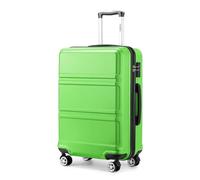 Kono Valise Cabine Rigide Bagages Cabine en ABS Petite Valise de Voyage avec 4 roulettes et Serrure TSA, Vert Pomme