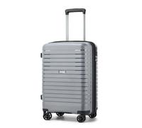 Kono Valise Cabine Rigide en PP 53.5 cm - Bagage à Main avec 4 Roues Silencieuses en TPE, Trolley Extensible avec Porte-gobelet et Serrure TSA (20", Gris)