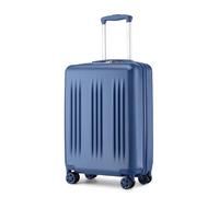 Kono Valise Cabine Rigide et Léger en ABS et PC 55 cm Valise Voyage Extensible avec Roues Silencieuses et Serrure TSA (37L,Bleu Marine)