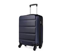 Kono Valise Cabine Taille 55cm ABS+PC Bagage de Voyage Légère et résistante Main Valise Rigide à 4 roulettes, Marine
