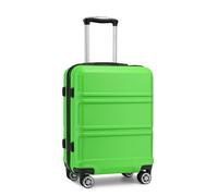 Kono Valise de Voyage 75x48x30cm Trolley Rigide Bagages Cabine avec 4 roulettes Doubles Pivotantes et Serrure TSA , Vert