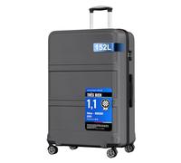 Kono Valise Extra Grande 85cm Légère ABS+PC 4 roulettes, Gris